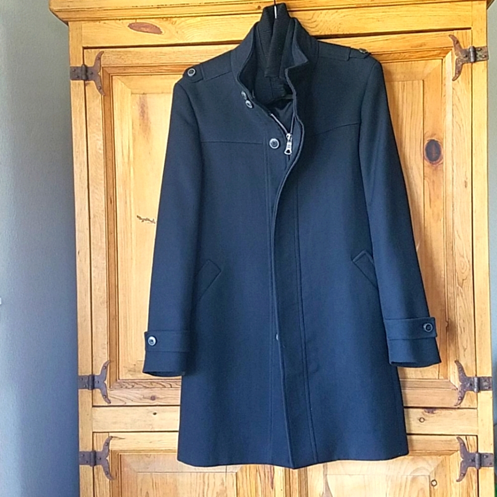 Zara Man lined pea coat
